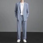 High-end DK suit set for men, uniform style, JK fashion, handsome suit jacket, complete men's suit set