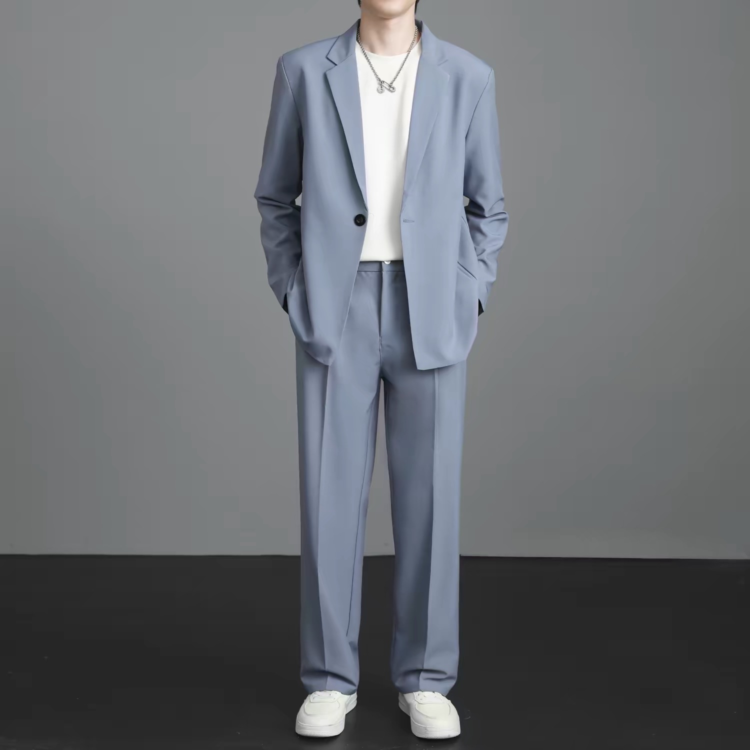 IMG_4142. High-end DK suit set for men, uniform style, JK fashion, handsome suit jacket, complete men's suit set - Image 1